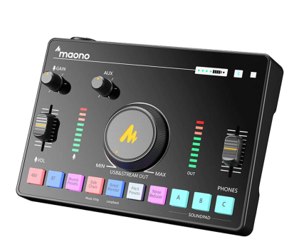 Interfejsy audio MAONO AMC2 Neo Mikser Audio i Karta dźwiękowa
